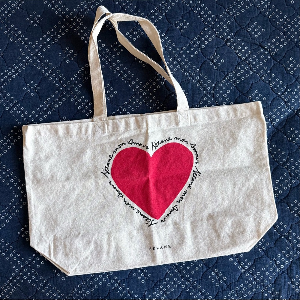 Sézane Amour Tote Bag